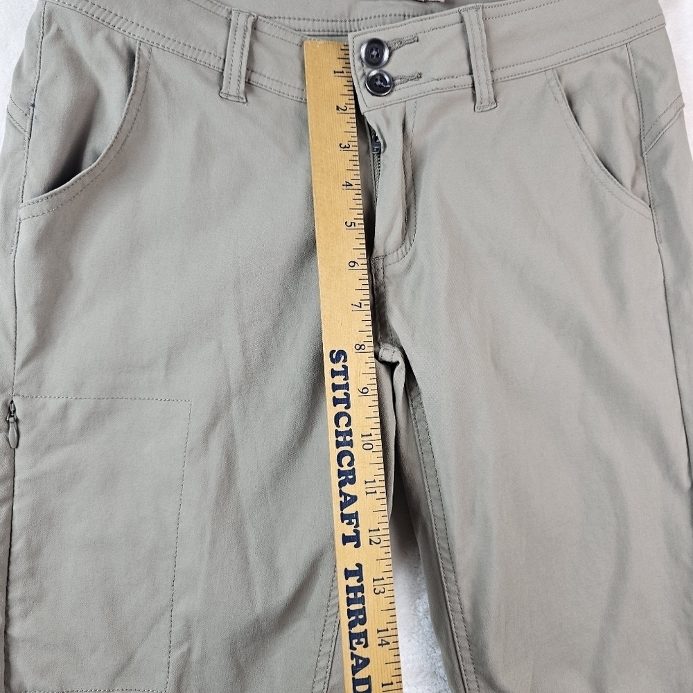 Prana Hiking Pants light weight Women’s 6 Outdoor Travel Walk Cargo Khaki - Picture 3 of 12